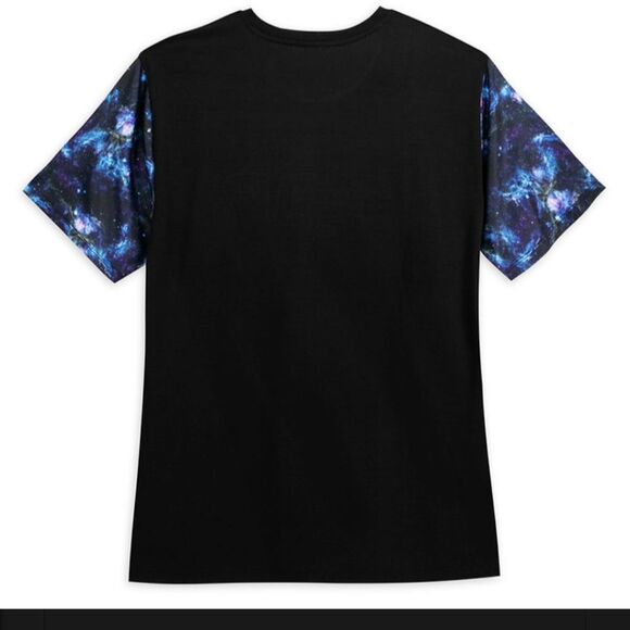 Disney Star Wars Our Universe Logo Galaxy Mens Ringer Tee Size Small Blue/Black - Picture 2 of 5